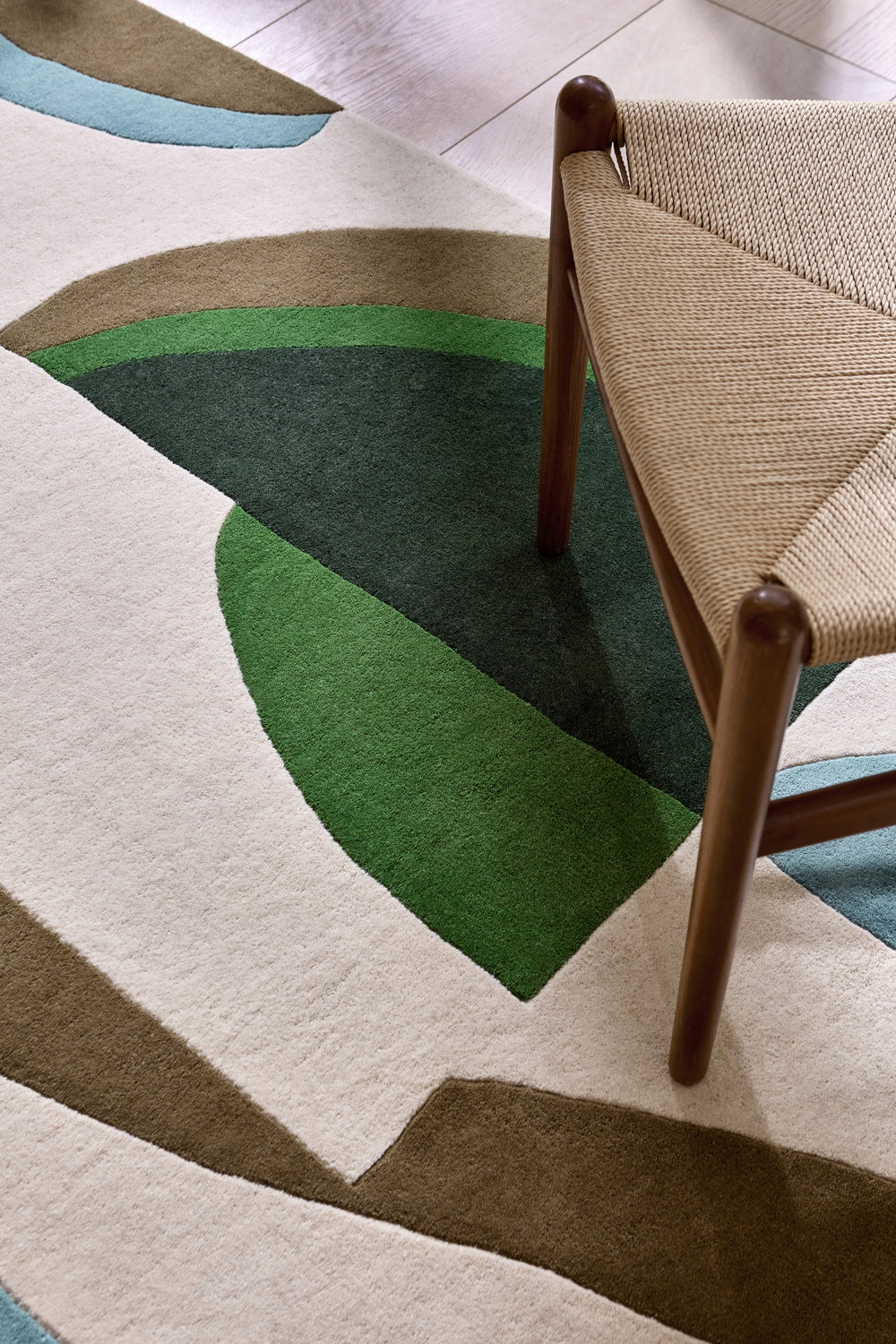 Brink and Campman Torillo Emerald/Azul Area Rug by Harlequin Room Image Feature