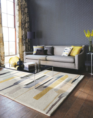 Brink and Campman Zeal Pewter Area Rug by Harlequin Room Image Feature