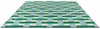 Brink and Campman Basket Weave Emerald/Aquamarine Area Rug by Harlequin x Sophie Robinson Angle Image
