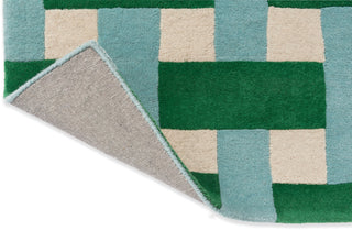 Brink and Campman Basket Weave Emerald/Aquamarine Area Rug by Harlequin x Sophie Robinson Fold Image