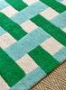 Brink and Campman Basket Weave Emerald/Aquamarine Area Rug by Harlequin x Sophie Robinson Room Image Feature