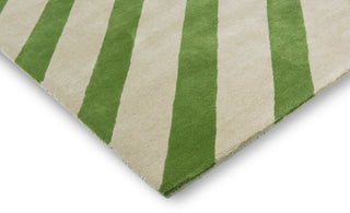 Brink and Campman Paper Straw Peridot Area Rug by Harlequin x Sophie Robinson Corner Image