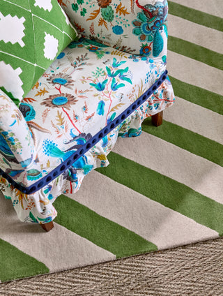 Brink and Campman Paper Straw Peridot Area Rug by Harlequin x Sophie Robinson Room Image Feature
