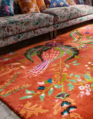 Brink and Campman Wonderland Floral Amber/Lapis Area Rug by Harlequin x Sophie Robinson Room Image Feature