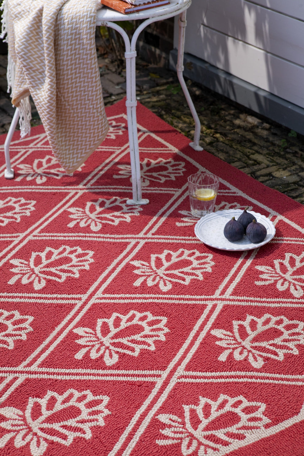 Brink and Campman Porchester Poppy Red Area Rug by Laura Ashley Room Image Feature