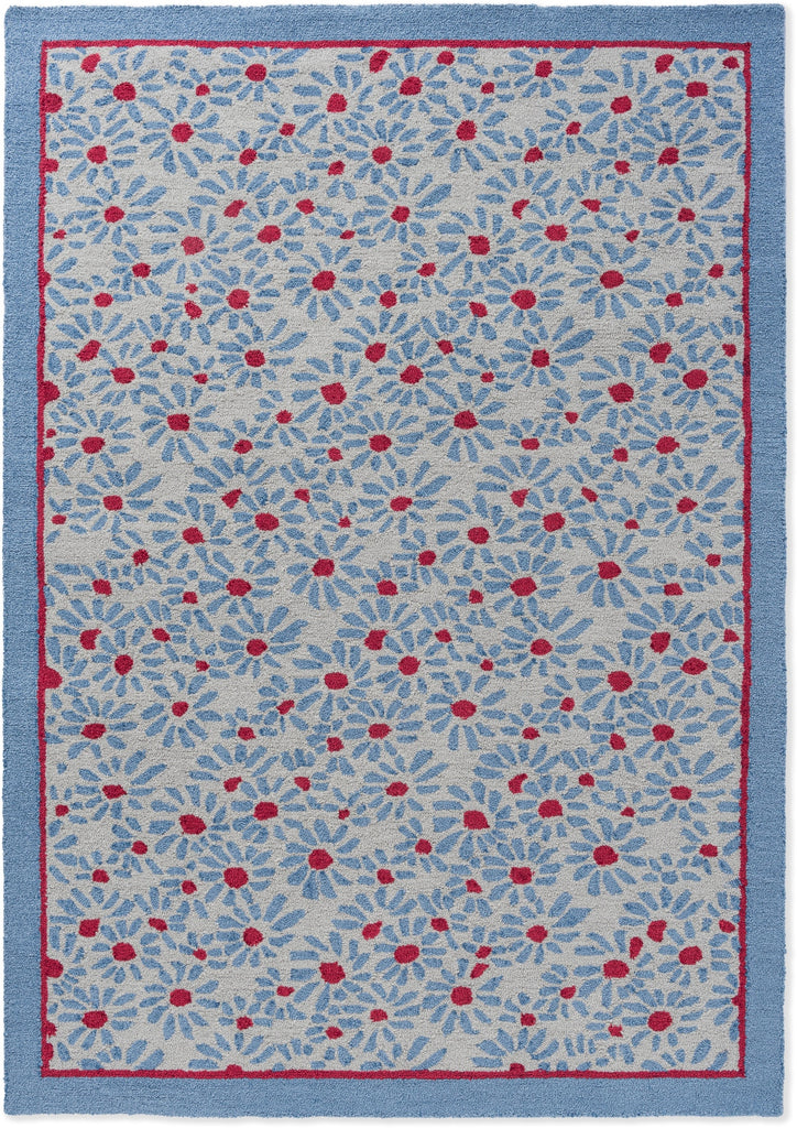 Brink and Campman Thorncliff Daisy Sky Blue Area Rug by Laura Ashley main image