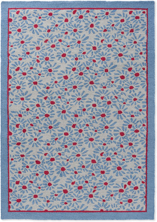 Brink and Campman Thorncliff Daisy Sky Blue Area Rug by Laura Ashley main image