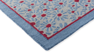 Brink and Campman Thorncliff Daisy Sky Blue Area Rug by Laura Ashley Corner Image