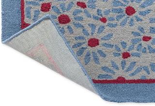 Brink and Campman Thorncliff Daisy Sky Blue Area Rug by Laura Ashley Fold Image