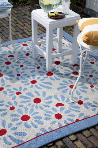 Brink and Campman Thorncliff Daisy Sky Blue Area Rug by Laura Ashley Room Image Feature
