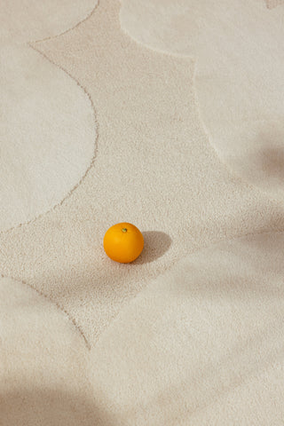 Brink and Campman Iso Unikko Natural White Area Rug by Marimekko Room Image Feature