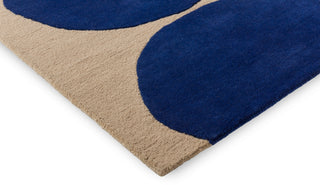 Brink and Campman Isot Kivet Blue Area Rug by Marimekko Corner Image