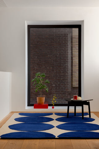 Brink and Campman Isot Kivet Blue Area Rug by Marimekko Room Image Feature