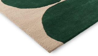 Brink and Campman Isot Kivet Green Area Rug by Marimekko Corner Image