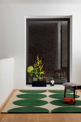 Brink and Campman Isot Kivet Green Area Rug by Marimekko Room Image Feature