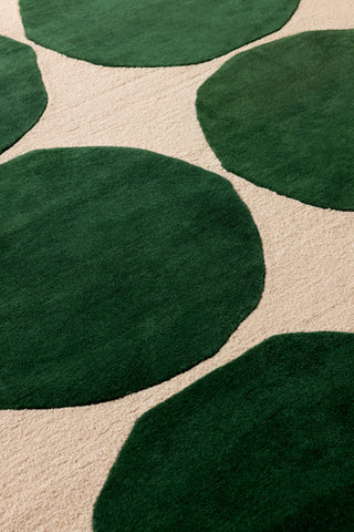 Brink and Campman Isot Kivet Green Area Rug by Marimekko Room Image Feature