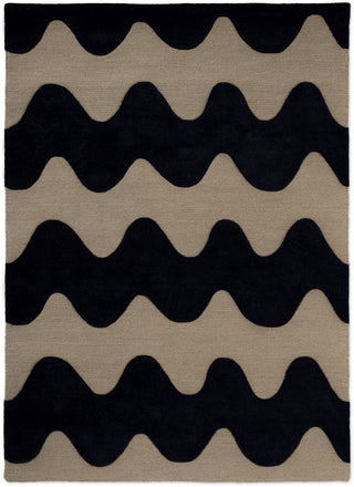 Brink and Campman Lokki Black Area Rug by Marimekko main image