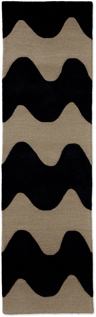 Brink and Campman Lokki Black Area Rug by Marimekko Runner Main Image