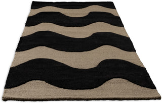 Brink and Campman Lokki Black Area Rug by Marimekko Runner Angle Image