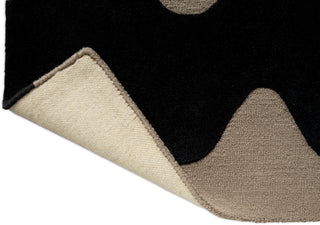 Brink and Campman Lokki Black Area Rug by Marimekko Runner Fold Image