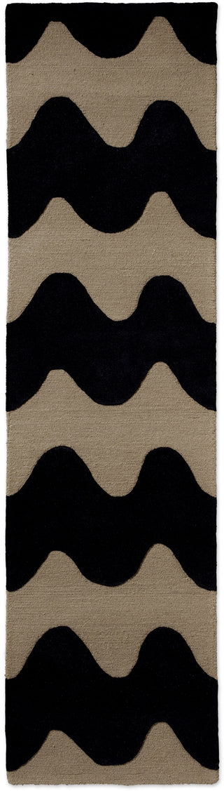 Brink and Campman Lokki Black Area Rug by Marimekko Runner Main Image