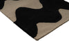 Brink and Campman Lokki Black Area Rug by Marimekko Runner Corner Image