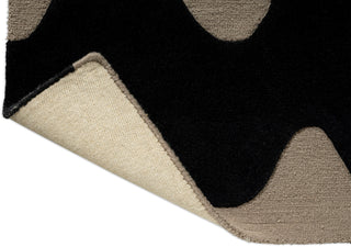 Brink and Campman Lokki Black Area Rug by Marimekko Runner Fold Image