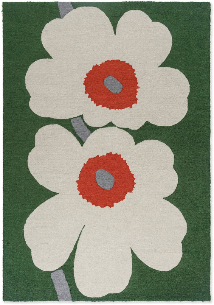 Brink and Campman Unikko Anniversary Green Area Rug by Marimekko main image