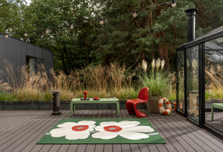 Brink and Campman Unikko Anniversary Green Area Rug by Marimekko Room Image Feature
