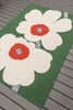 Brink and Campman Unikko Anniversary Green Area Rug by Marimekko Room Image Feature