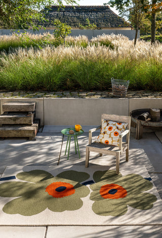 Brink and Campman Unikko Anniversary Dusty Green Area Rug by Marimekko Room Image Feature