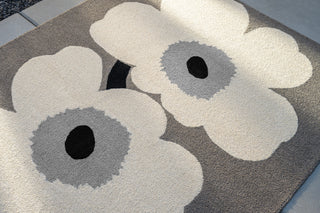 Brink and Campman Unikko Anniversary Grey Area Rug by Marimekko Room Image Feature