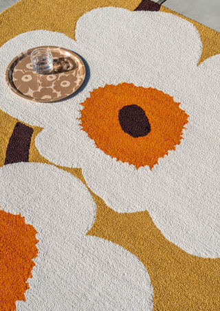 Brink and Campman Unikko Anniversary Honey Area Rug by Marimekko Room Image Feature
