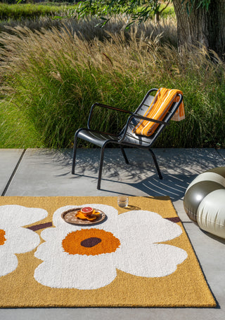 Brink and Campman Unikko Anniversary Honey Area Rug by Marimekko Room Image Feature