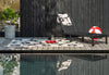 Brink and Campman Unikko Charcoal/White Area Rug by Marimekko Room Image Feature
