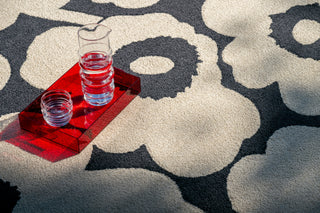 Brink and Campman Unikko Charcoal/White Area Rug by Marimekko Room Image Feature