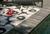 Brink and Campman Unikko Charcoal/White Area Rug by Marimekko Room Image Feature