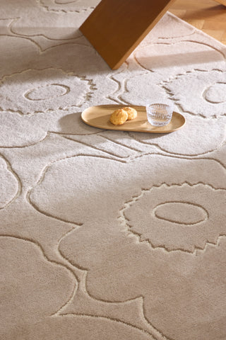 Brink and Campman Piirto Unikko Greige Area Rug by Marimekko Room Image Feature