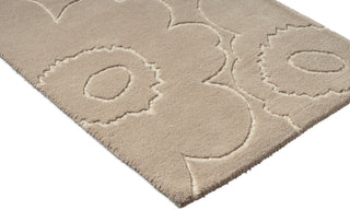 Brink and Campman Piirto Unikko Greige Area Rug by Marimekko Runner Corner Image