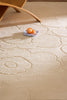 Brink and Campman Piirto Unikko Natural White Area Rug by Marimekko Room Image Feature