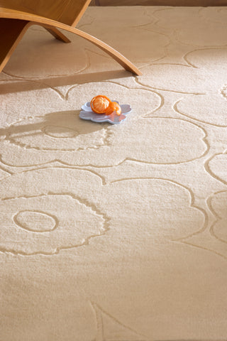 Brink and Campman Piirto Unikko Natural White Area Rug by Marimekko Room Image Feature