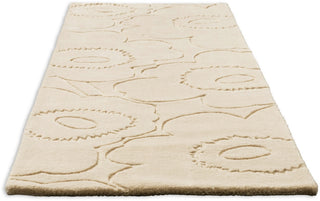 Brink and Campman Piirto Unikko Natural White Area Rug by Marimekko Runner Angle Image