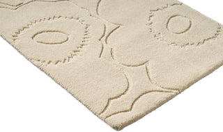 Brink and Campman Piirto Unikko Natural White Area Rug by Marimekko Runner Corner Image