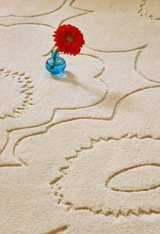 Brink and Campman Piirto Unikko Natural White Area Rug by Marimekko Runner Room Image Feature
