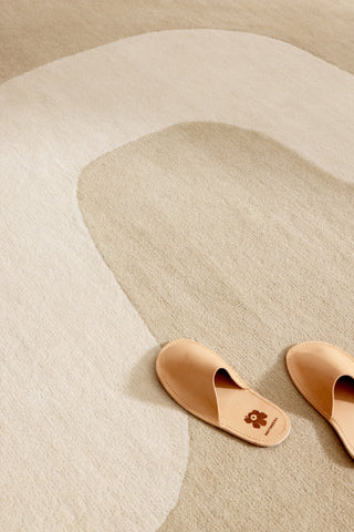 Brink and Campman Seireeni Warm Beige Area Rug by Marimekko Room Image Feature