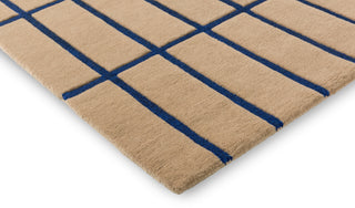 Brink and Campman Tiiliskivi Bright Blue Area Rug by Marimekko Corner Image