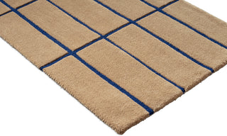 Brink and Campman Tiiliskivi Bright Blue Area Rug by Marimekko Runner Corner Image