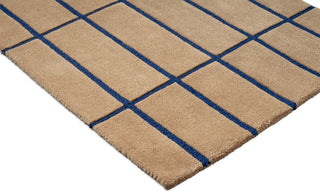 Brink and Campman Tiiliskivi Bright Blue Area Rug by Marimekko Runner Corner Image