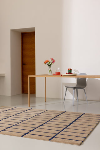 Brink and Campman Tiiliskivi Bright Blue Area Rug by Marimekko Room Image Feature