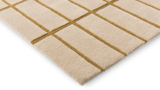 Brink and Campman Tiiliskivi Bronze Yellow Area Rug by Marimekko Corner Image
